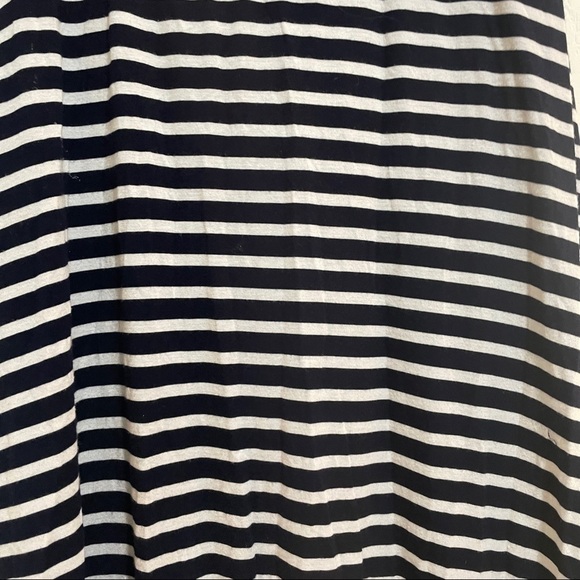 J. Crew Maxi Striped Long Jersey Skirt Navy Blue White Size XXS J.crew Summer - Picture 8 of 11